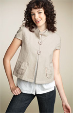 Sashimi Cap Sleeve Two Button Jacket Sashimi Cap Sleeve Two Button Jacket