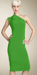 Draped One-Shoulder Dress Draped One-Shoulder Dress