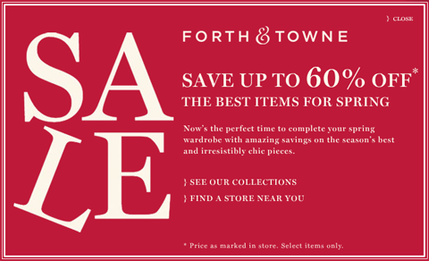 Forth & Towne Sale Forth & Towne Sale