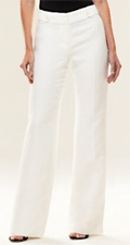 Linen Ivory Viscose Margo Wide Pant
