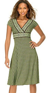 Maggy London Printed V-neck Dress Maggy London Printed V-neck Dress
