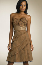 BCBG Max Azria Strapless Taffeta Party Dress BCBG Max Azria Strapless Taffeta Party Dress