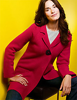 Long One Button Cardigan Long One Button Cardigan
