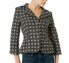 Polka Dot Wool Blazer Polka Dot Wool Blazer