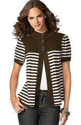 Eyeshadow Striped Cardigan Eyeshadow Striped Cardigan