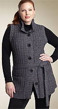 Classiques Entier® Belted Sweater Vest (Plus)