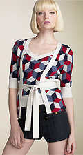 L.A.M.B. Inset Cardigan