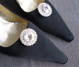 Radiant Crystal Disc Shoe Clips Radiant Crystal Disc Shoe Clips