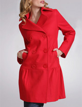 Dropped Waist Wool Coat Dropped Waist Wool Coat