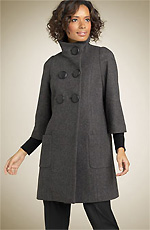 Valette Mini Check Swing Coat Valette Mini Check Swing Coat