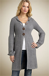 Design History Hand Knit Mix Stitch Car Coat