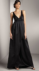 Vera Wang Satin Gown - Front Vera Wang Satin Gown - Front