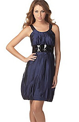 Kensie Silk Bubble Dress with Belt Kensie Silk Bubble Dress with Belt