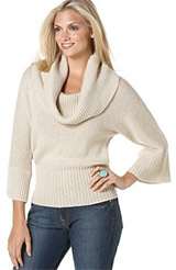 Lucky Brand Jeans Kimono-Sleeve Cowl-Neck Sweater