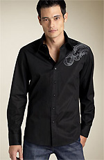 7 Diamonds Patterned Shirt with Embroidery 7 Diamonds Patterned Shirt with Embroidery