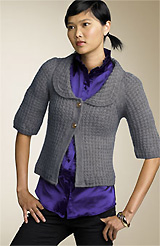 Cotton Emporium Waffle Weave Cardigan