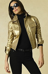 Lauren Jeans Co. Metallic Stretch-Denim Jacket Lauren Jeans Co. Metallic Stretch-Denim Jacket