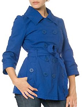Textured Canvas Cropped Trench Textured Canvas Cropped Trench