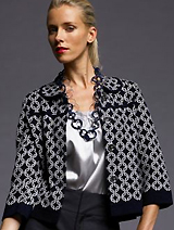 BR Monogram Jacquard Sweater Jacket BR Monogram Jacquard Sweater Jacket