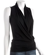 Black Pima Wrap Tank Black Pima Wrap Tank