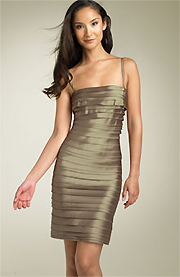 BCBGMAXAZRIA Laser Cut Sheath Dress