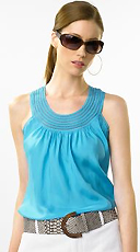 Silk Woven Trim Tunic Silk Woven Trim Tunic