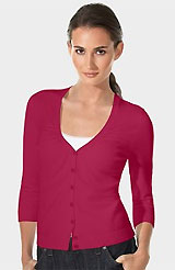 Cotton Solid V-Neck Cardigan