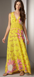 Floral Cinched Gown