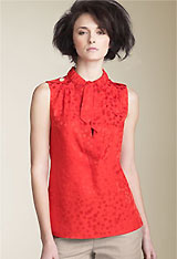 MARC BY MARC JACOBS 'Wild Cherry' Silk Jacquard Shirt