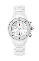 Michele 'Tahitian' Ceramic Bracelet Watch