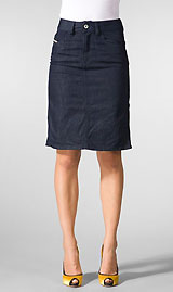 Diesel Arikalong Skirt in Dark Denim Diesel Arikalong Skirt in Dark Denim