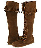 Minnetonka Front Lace Hardsole Knee Hi Boot Minnetonka Front Lace Hardsole Knee Hi Boot