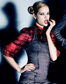 Plaid Ruffle 3/4 Sleeve Shirt Plaid Ruffle 3/4 Sleeve Shirt