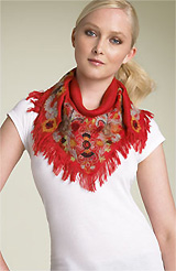 Joolay Embroidered Square Scarf Joolay Embroidered Square Scarf