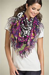 TARNISH Square Ikat Print Scarf TARNISH Square Ikat Print Scarf
