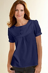 Three-Button Yoke Front Pullover Three-Button Yoke Front Pullover