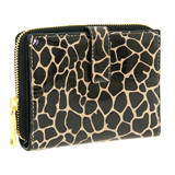 Lodis Accessories Raffa Patent Giraffe Print French Purse