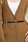 Via Spiga Metal Harness Croc Embossed Leather Belt Via Spiga Metal Harness Croc Embossed Leather Belt