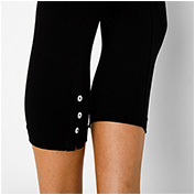 Cotton Spandex Jersey Placket Legging Cotton Spandex Jersey Placket Legging